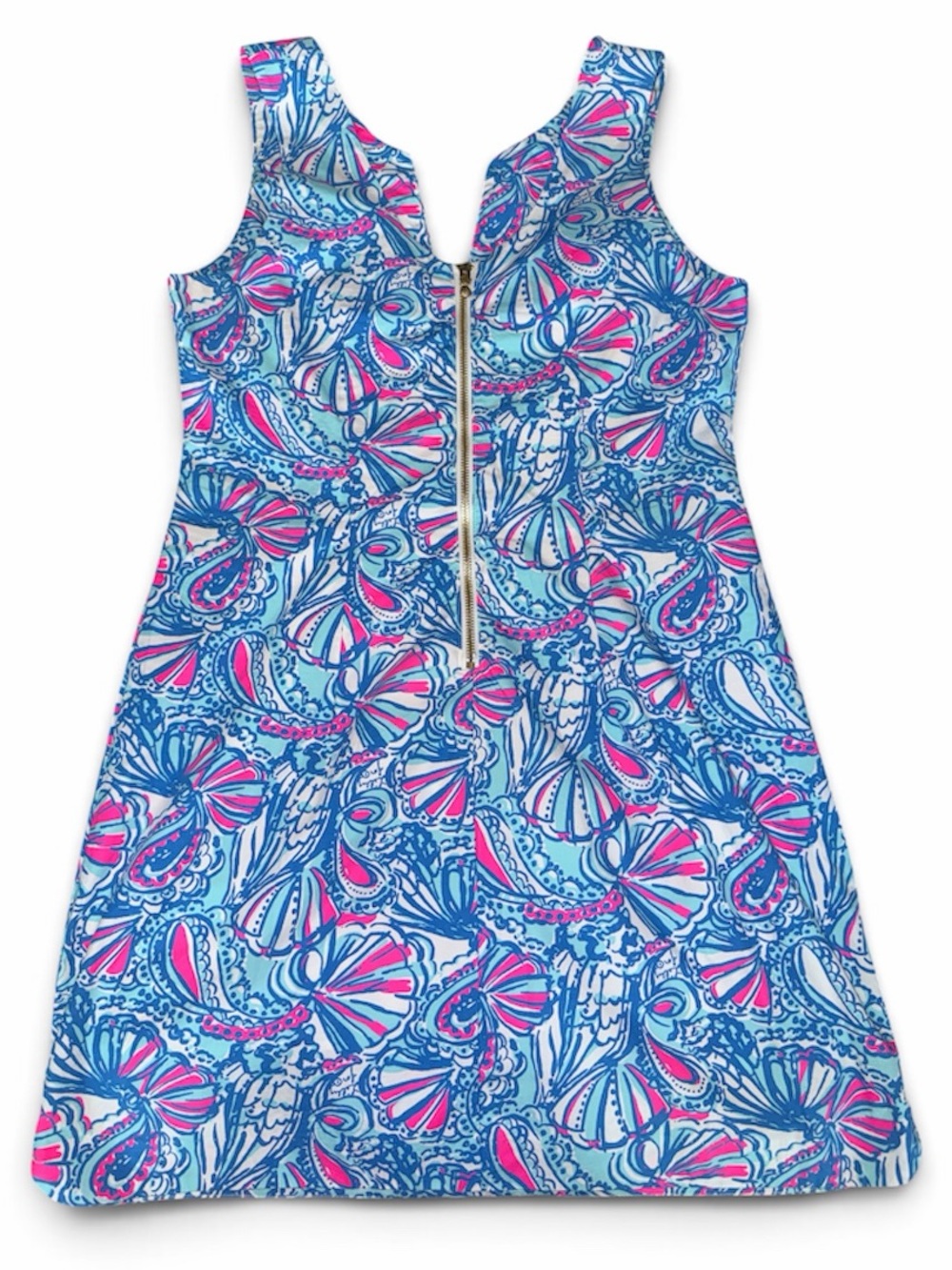 Lilly Pulitzer for Target Blue, Pink & White Lace-Trim Midi Dress - Picture 2 of 5